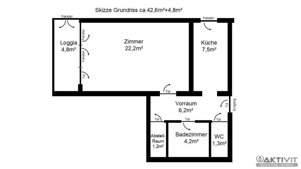 1-Zimmer-Wohnung kaufen in Graz – 43 m², € 237.000 – Bild 16 von 16