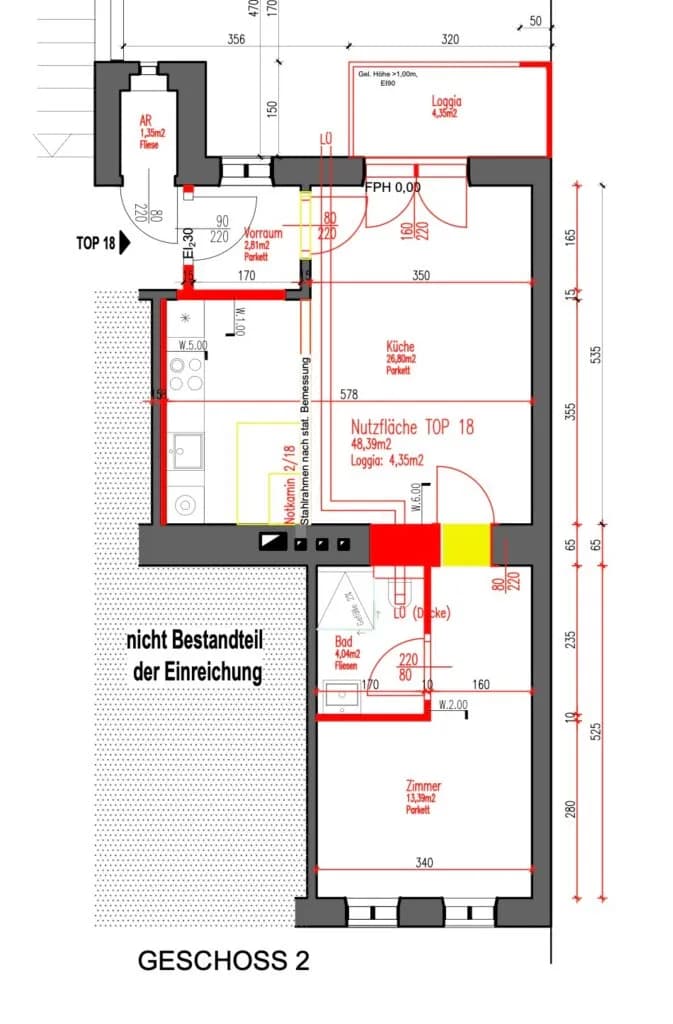 2-Zimmer-Wohnung kaufen in Wien – 48 m², € 295.000 – Bild 13 von 13