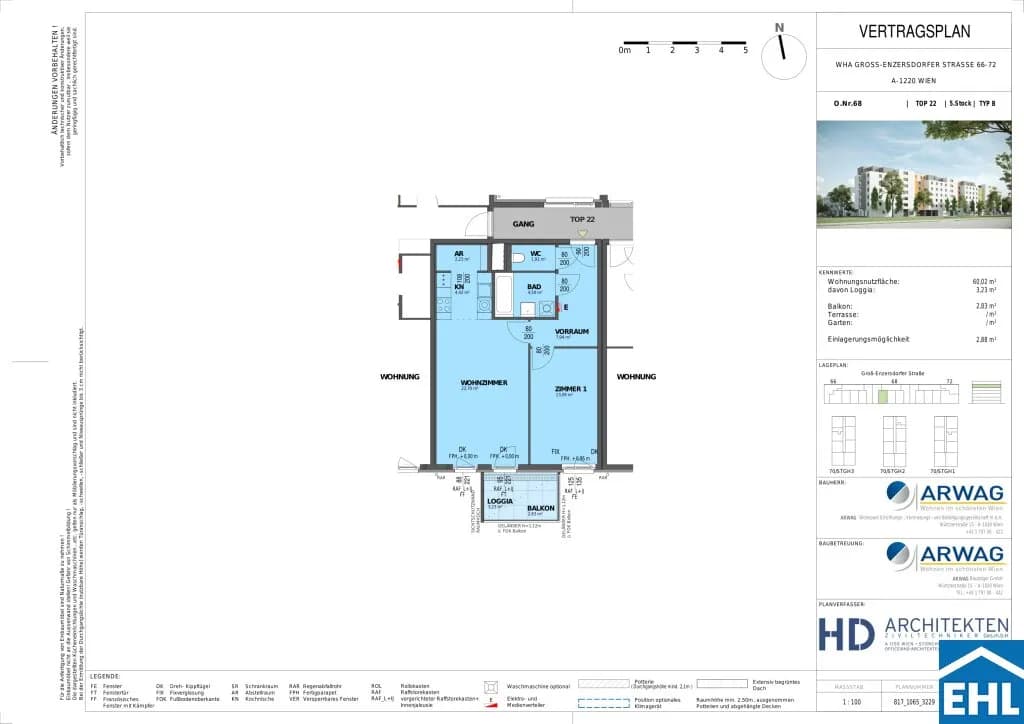 2-Zimmer-Wohnung mieten in Wien – 60,02 m², € 949 – Bild 11 von 11