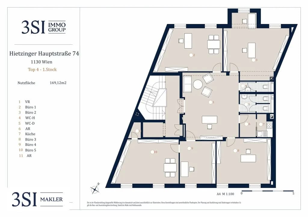 5-Zimmer-Gewerbeimmobilie kaufen in Wien – 169 m², € 765.000 – Bild 14 von 14