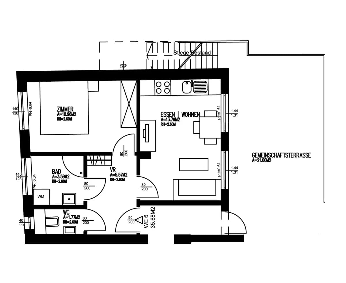 2-Zimmer-Wohnung kaufen in Weiz – 36 m², € 94.000 – Bild 10 von 10