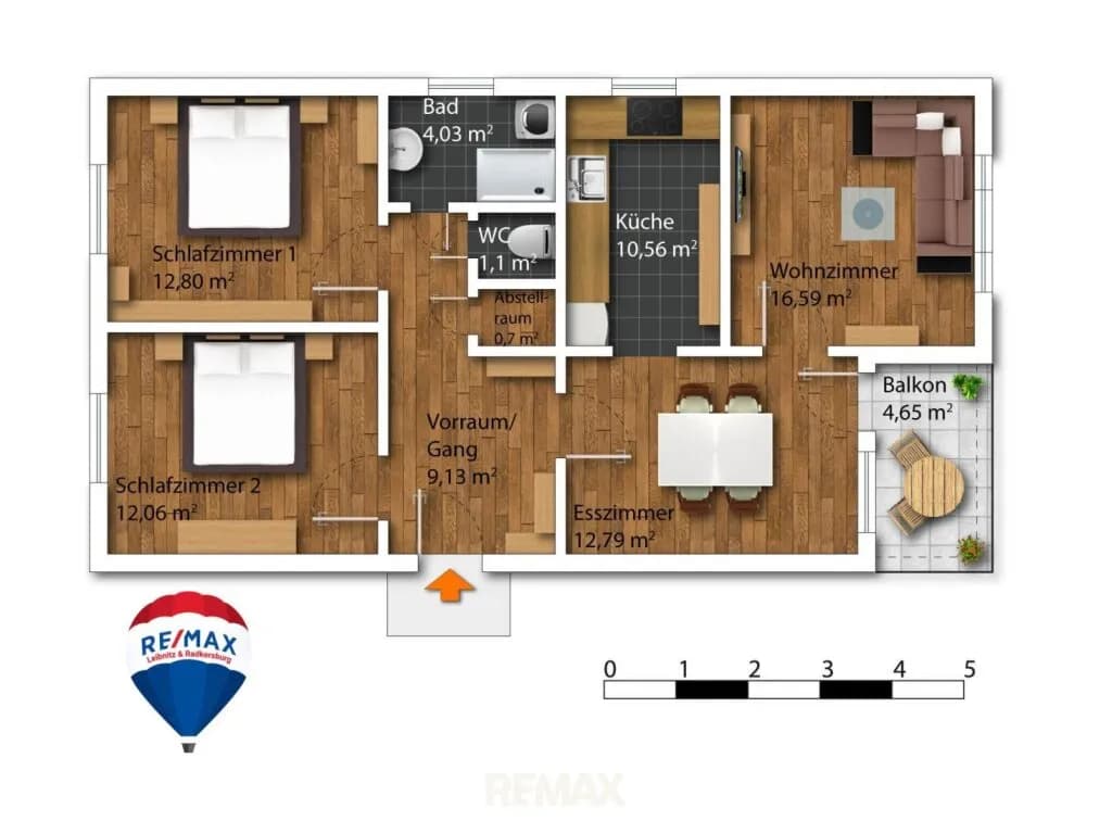4-Zimmer-Wohnung kaufen in Graz – 80 m², € 239.000 – Bild 29 von 37