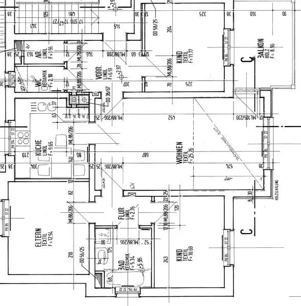 4-Zimmer-Wohnung mieten in Leoben – 94,43 m², € 803 – Bild 2 von 2