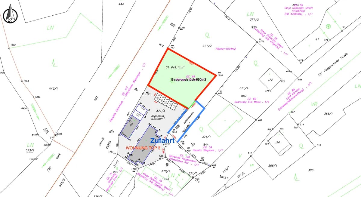 Grundstück kaufen in Klagenfurt Land – 650 m², € 60.000 – Bild 9 von 9