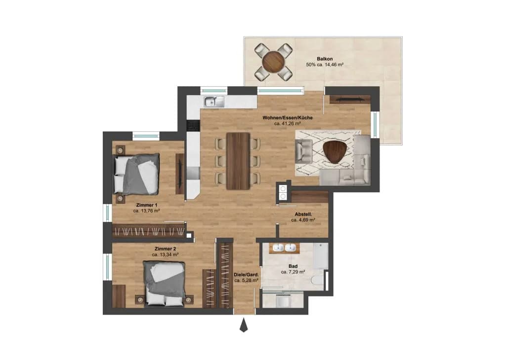 3-Zimmer-Wohnung kaufen in Kufstein – 85,62 m², € 524.000 – Bild 23 von 23