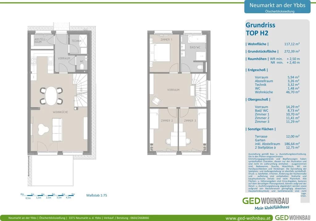 4-Zimmer-Haus mieten in Melk – 117,12 m², € 1.502 – Bild 8 von 9