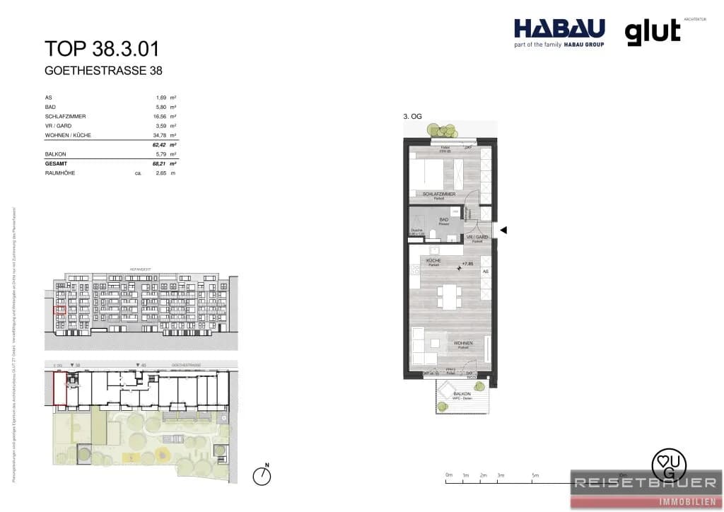 2-Zimmer-Wohnung kaufen in Linz – 62,42 m², € 369.000 – Bild 6 von 6