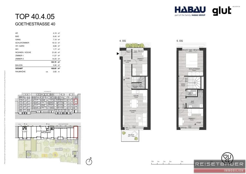4-Zimmer-Wohnung kaufen in Linz – 102,7 m², € 579.000 – Bild 6 von 6
