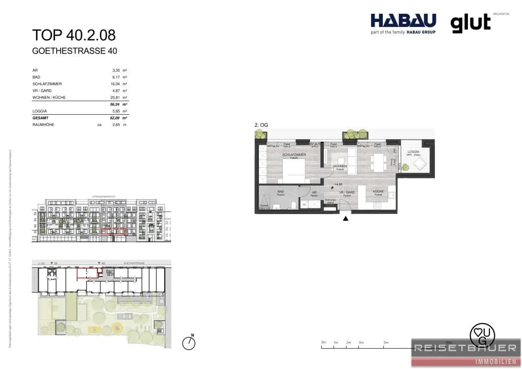 2-Zimmer-Wohnung kaufen in Linz – 56,24 m², € 309.000 – Bild 6 von 6