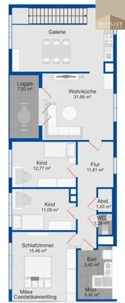 6-Zimmer-Wohnung kaufen in Wien – 130 m², € 499.000 – Bild 18 von 18