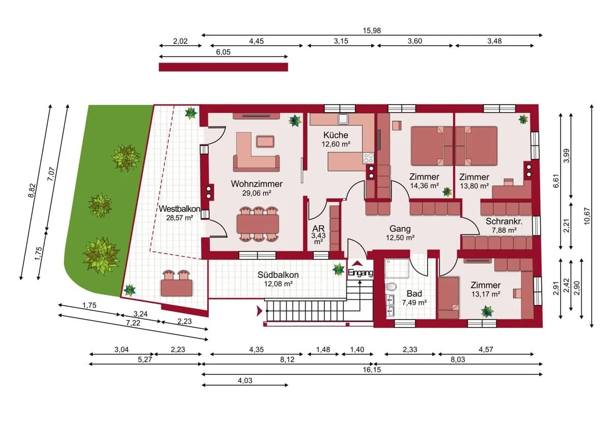 4-Zimmer-Wohnung mieten in Kufstein – 108 m², € 1.825 – Bild 8 von 8