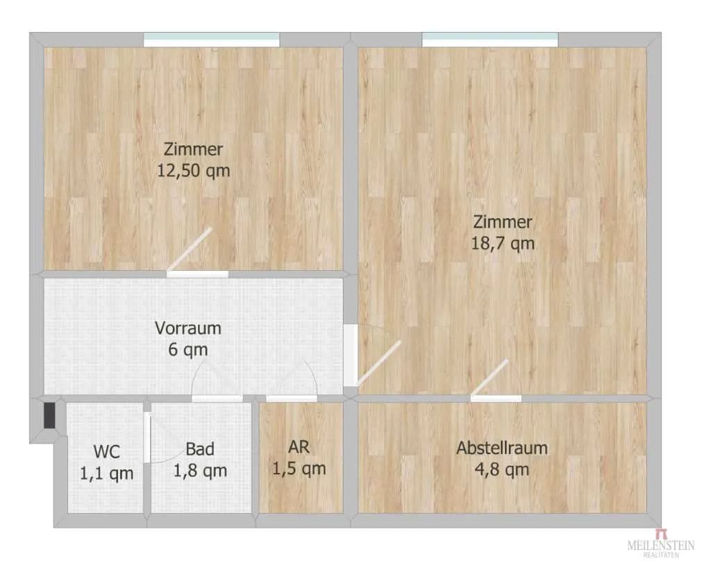 2-Zimmer-Wohnung kaufen in Kufstein – 49,05 m², € 276.390 – Bild 4 von 4