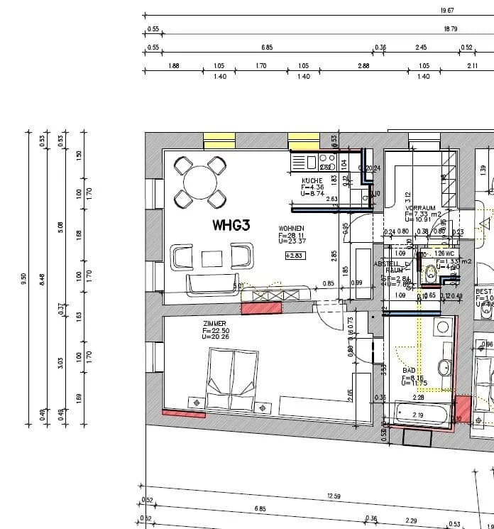 2-Zimmer-Wohnung mieten in Graz – 74,63 m², € 684 – Bild 9 von 10
