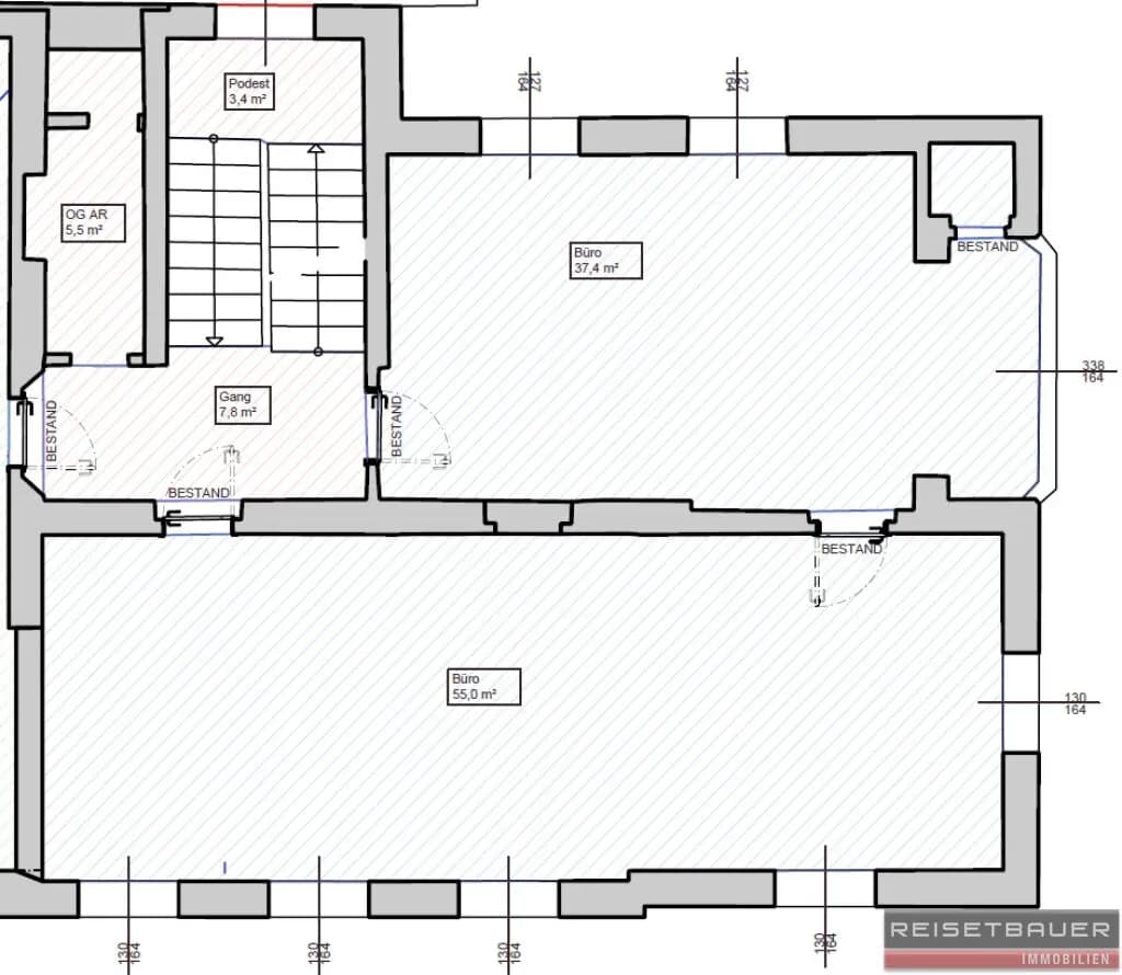 2-Zimmer-Gewerbeimmobilie mieten in Linz Land – 98 m², € 1.093 – Bild 7 von 7