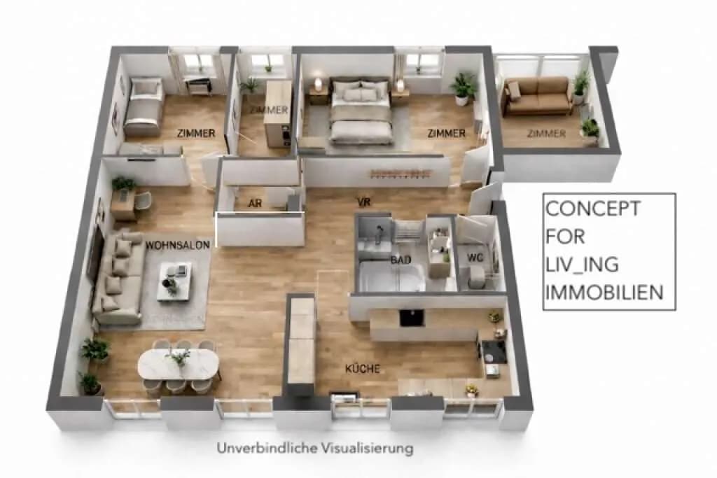 4-Zimmer-Wohnung kaufen in Klagenfurt – 94 m², € 245.000 – Bild 32 von 34