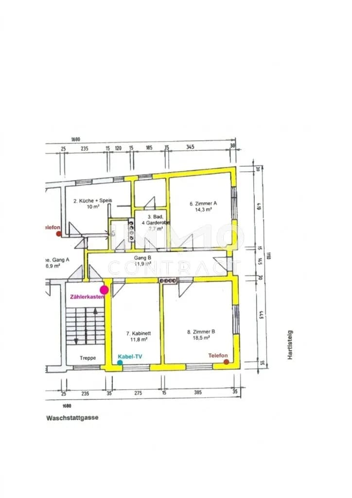 3-Zimmer-Gewerbeimmobilie mieten in Eisenstadt – 66 m², € 840 – Bild 5 von 5