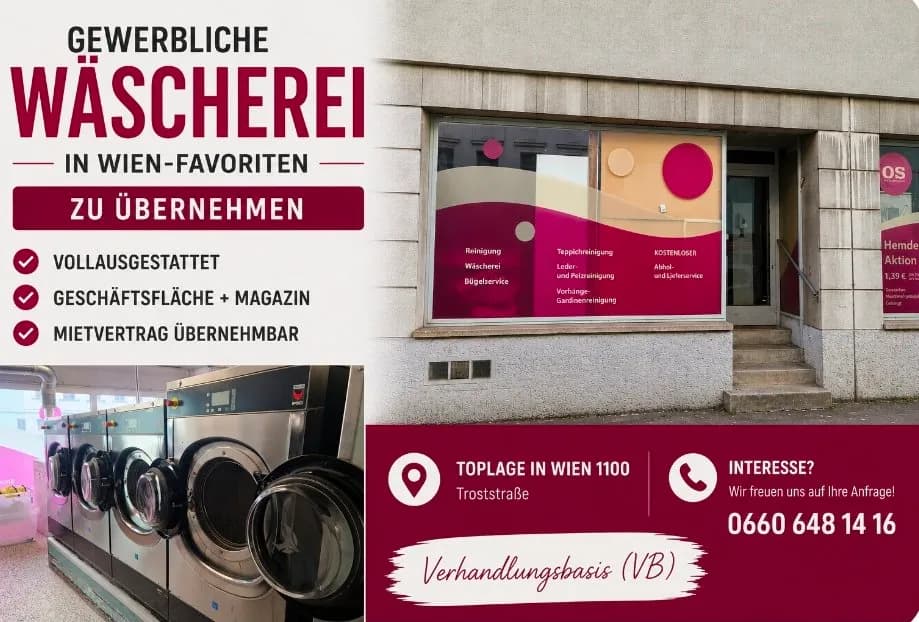 Gewerbeimmobilie kaufen in Wien – 120 m², € 1.000