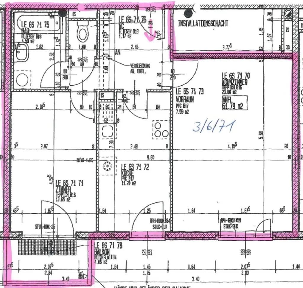 2-Zimmer-Wohnung mieten in Wien – 61,8 m², € 995 – Bild 11 von 11