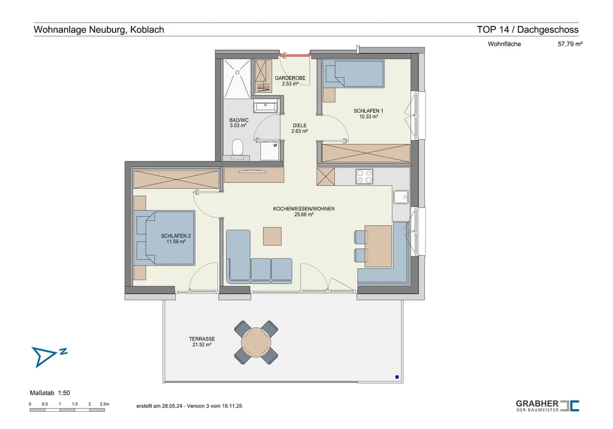 3-Zimmer-Wohnung kaufen in Feldkirch – 57,79 m², € 412.500 – Bild 10 von 10
