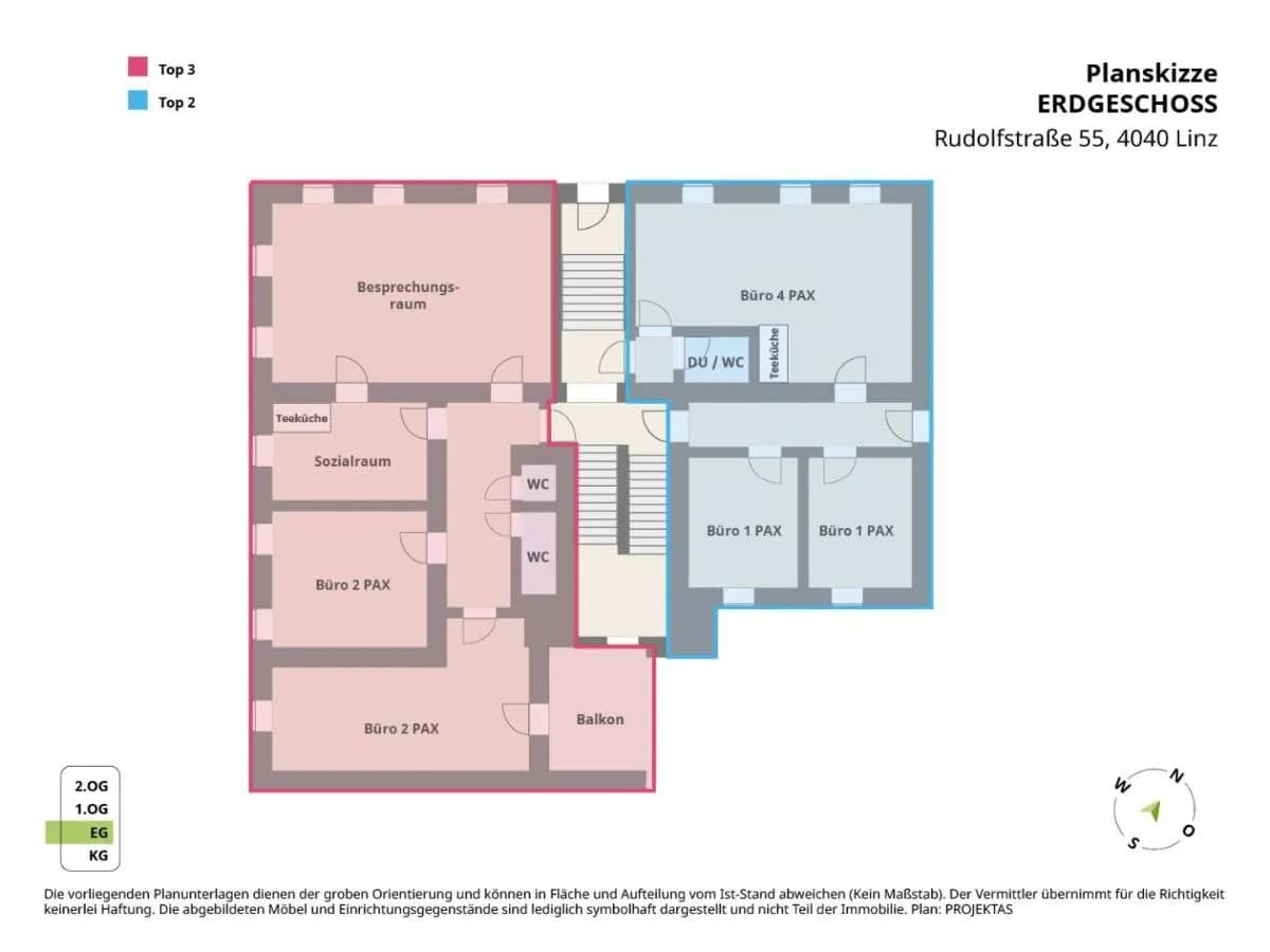 4-Zimmer-Gewerbeimmobilie mieten in Linz – 121 m², € 1.464 – Bild 9 von 9