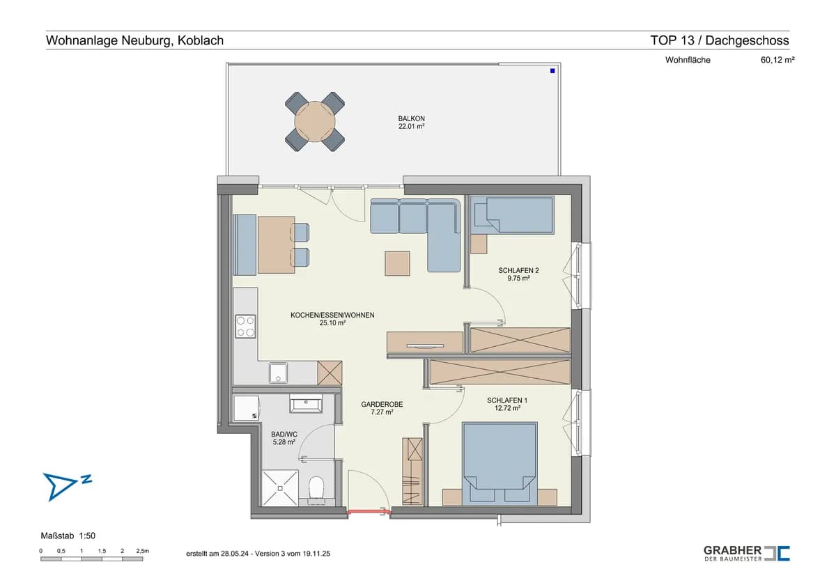 3-Zimmer-Wohnung kaufen in Feldkirch – 60,12 m², € 429.500 – Bild 10 von 10
