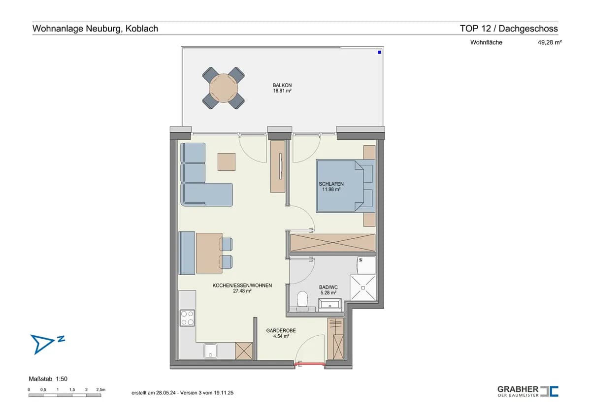 2-Zimmer-Wohnung kaufen in Feldkirch – 49,28 m², € 354.500 – Bild 10 von 10