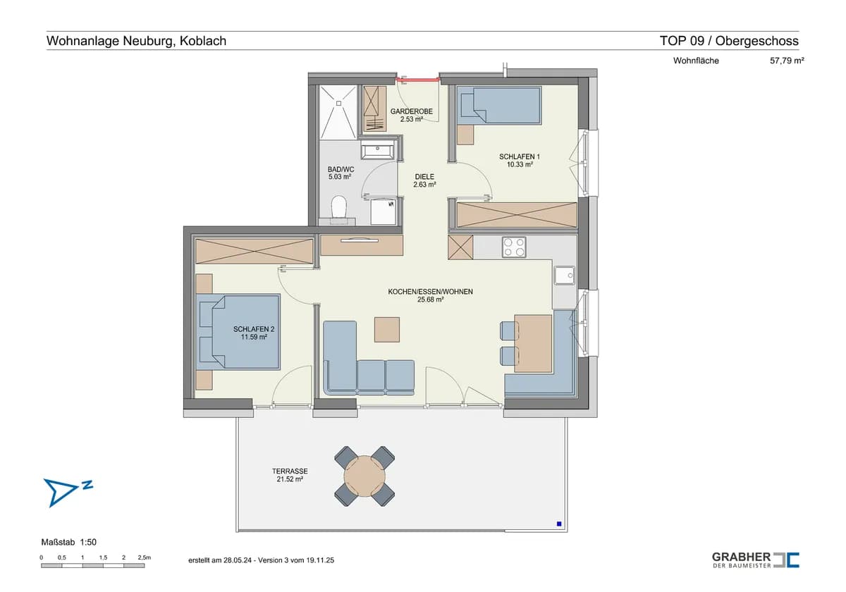 3-Zimmer-Wohnung kaufen in Feldkirch – 57,79 m², € 408.000 – Bild 10 von 10