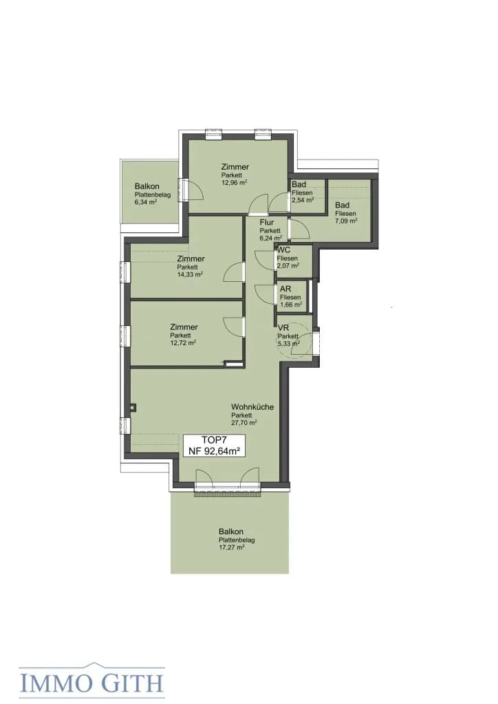 4-Zimmer-Wohnung kaufen in Mödling – 92,64 m², € 698.250 – Bild 12 von 12