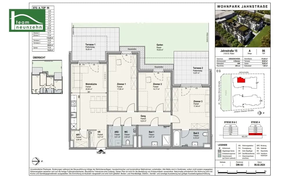4-Zimmer-Wohnung mieten in Sankt Pölten – 110,4 m², € 1.726 – Bild 28 von 28