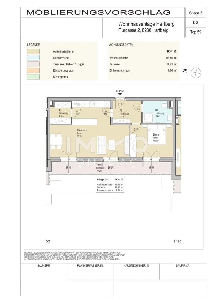 2-Zimmer-Wohnung kaufen in Hartberg-Fürstenfeld – 63,86 m², € 296.229 – Bild 12 von 12