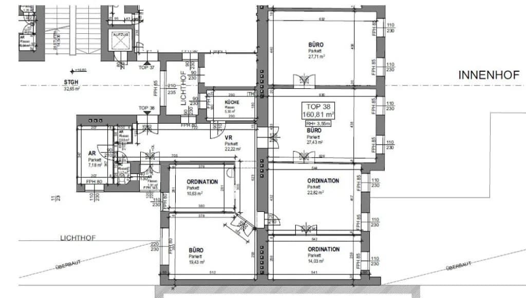 6-Zimmer-Gewerbeimmobilie mieten in Wien – 161 m², € 2.649 – Bild 11 von 11
