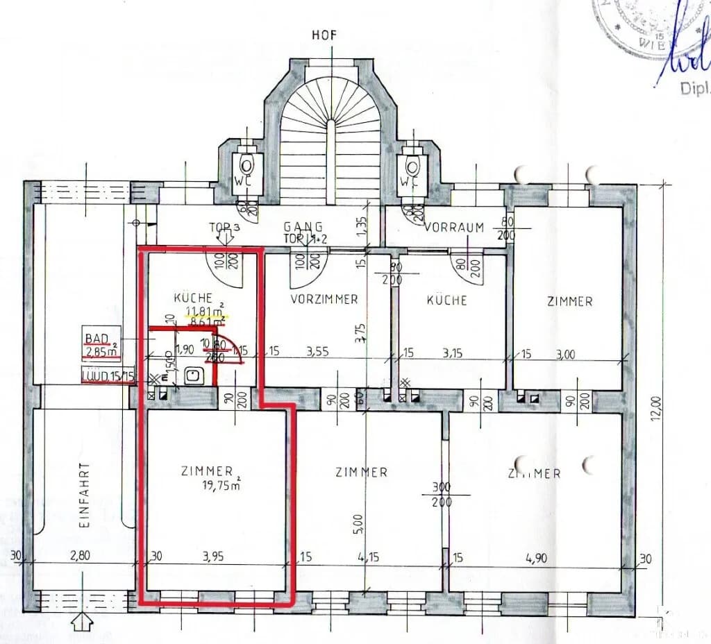 1-Zimmer-Gewerbeimmobilie mieten in Wien – 34,05 m², € 504 – Bild 12 von 12