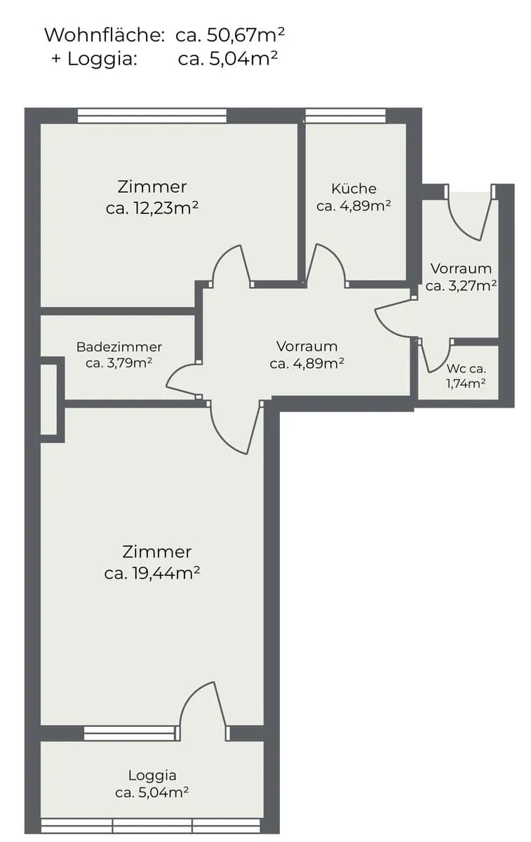 2-Zimmer-Wohnung mieten in Wien – 50,67 m², € 1.090 – Bild 12 von 12