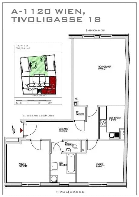 3-Zimmer-Wohnung kaufen in Wien – 77,13 m², € 349.000 – Bild 18 von 19