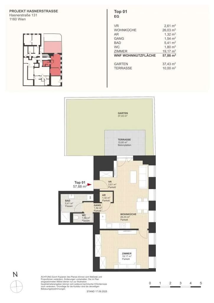 2-Zimmer-Wohnung kaufen in Wien – 57,88 m², € 433.227 – Bild 4 von 5