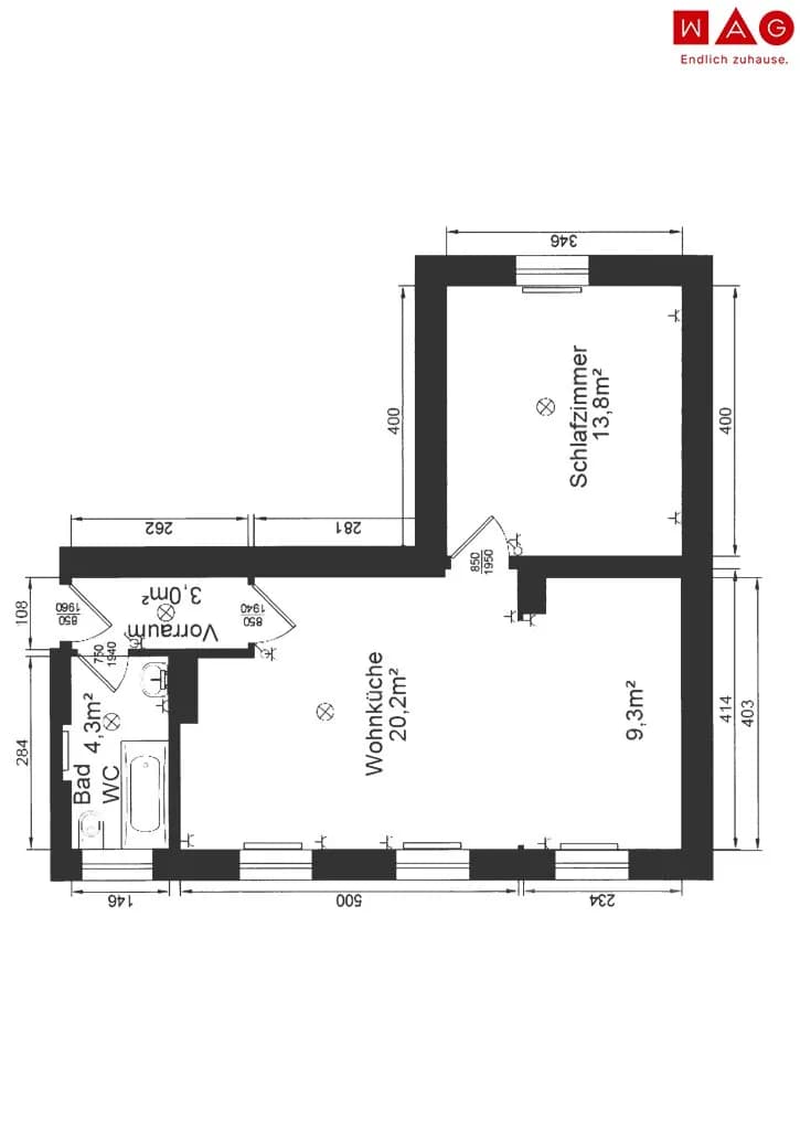 2-Zimmer-Wohnung mieten in Linz – 49,5 m², € 585 – Bild 7 von 7