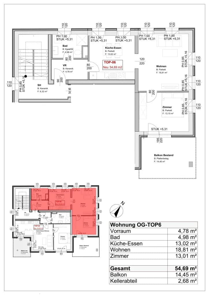 2-Zimmer-Wohnung mieten in Graz – 54,69 m², € 589 – Bild 8 von 8