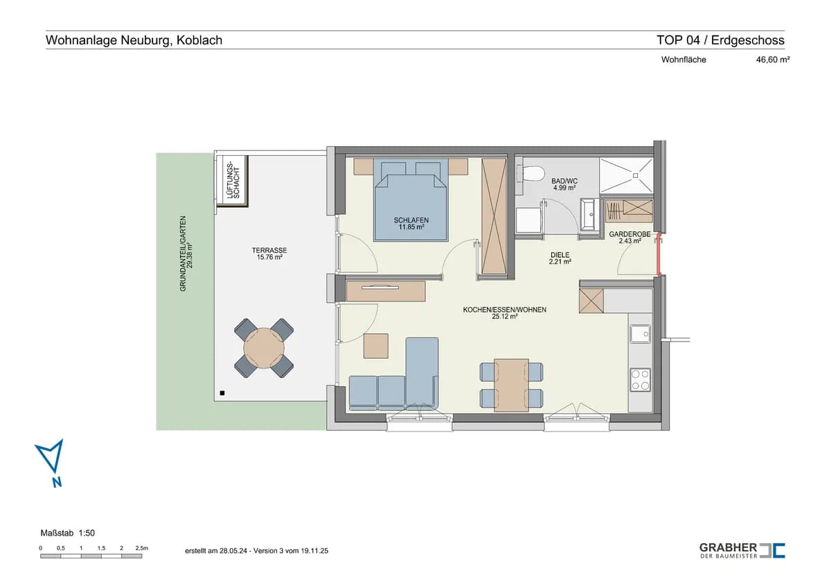 2-Zimmer-Wohnung kaufen in Feldkirch – 46,6 m², € 334.500 – Bild 10 von 10
