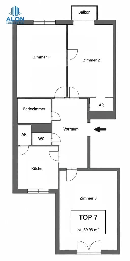3-Zimmer-Wohnung kaufen in Wien – 90 m², € 420.000 – Bild 16 von 16
