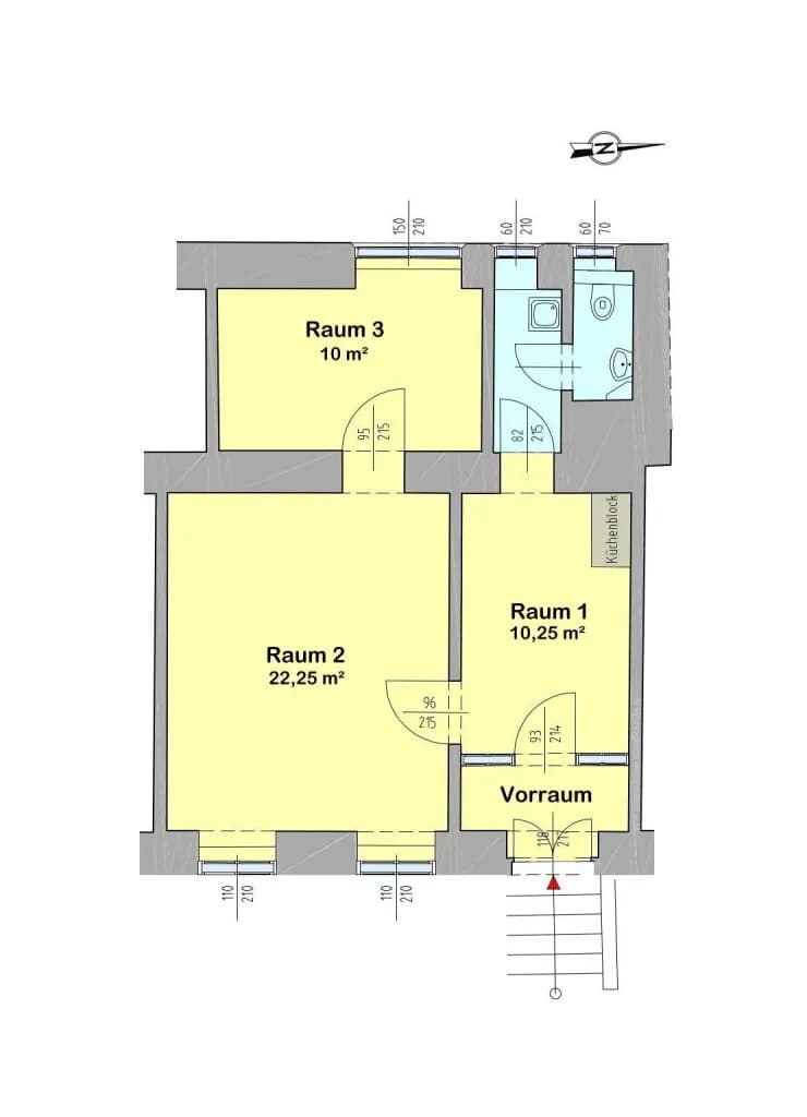 2-Zimmer-Gewerbeimmobilie mieten in Sankt Pölten – 49 m², € 749 – Bild 10 von 10