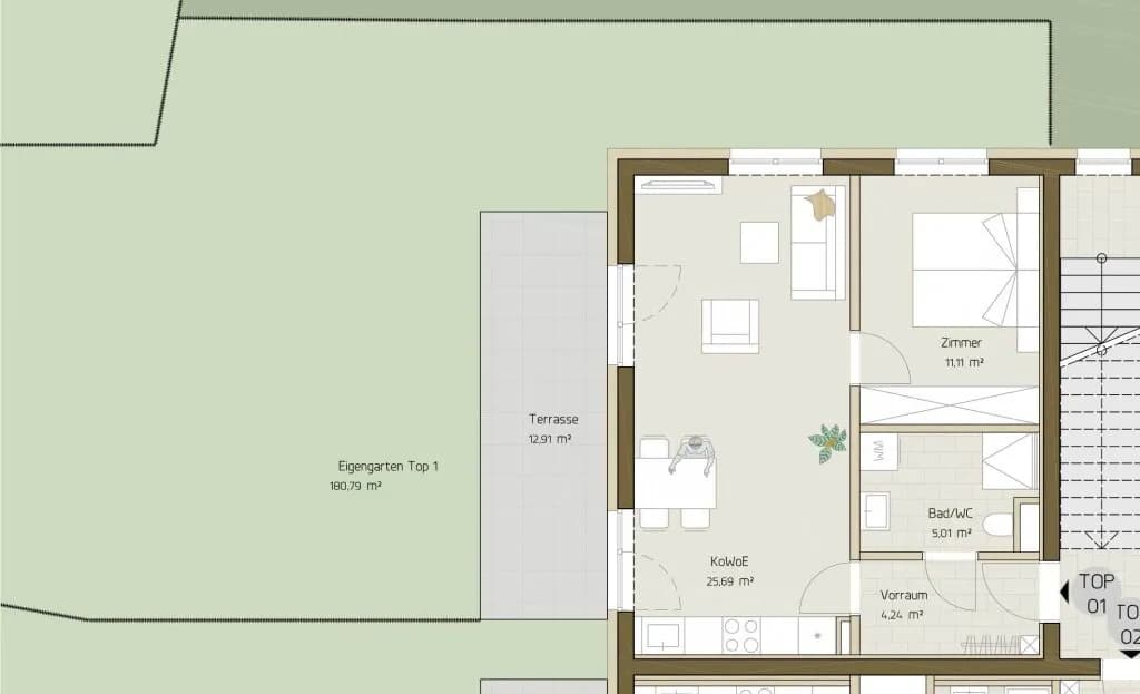 2-Zimmer-Wohnung kaufen in Graz – 46,05 m², € 271.837 – Bild 6 von 6