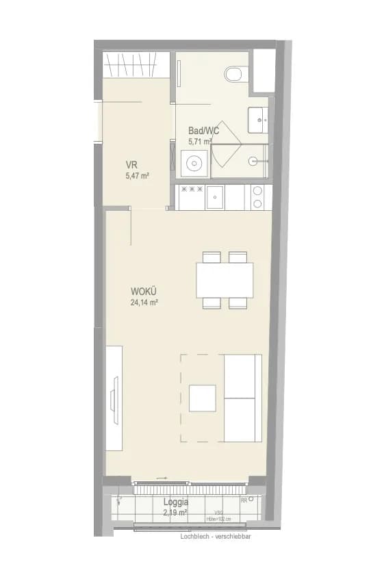 1-Zimmer-Gewerbeimmobilie kaufen in Wien – 35,32 m², € 175.474 – Bild 7 von 7