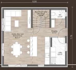 4-Zimmer-Haus kaufen in Weiz – 105 m², € 279.800 – Bild 4 von 5