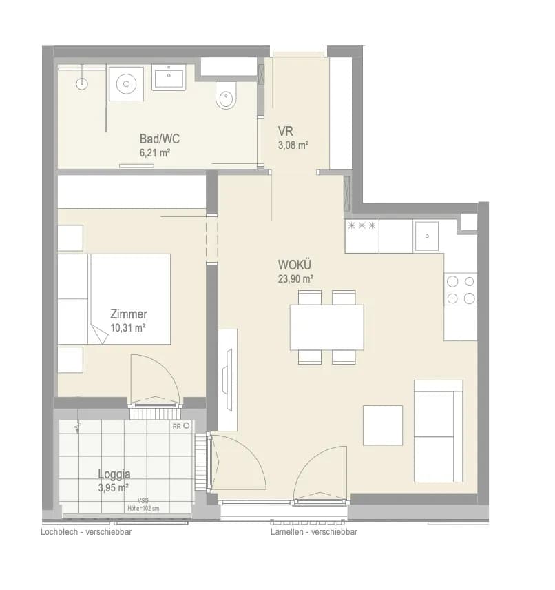 2-Zimmer-Gewerbeimmobilie kaufen in Wien – 43,5 m², € 255.975 – Bild 5 von 5