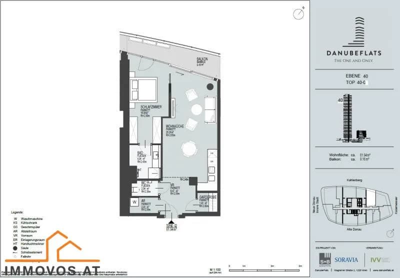 2-Zimmer-Wohnung kaufen in Wien – 61,79 m², € 678.000 – Bild 11 von 11