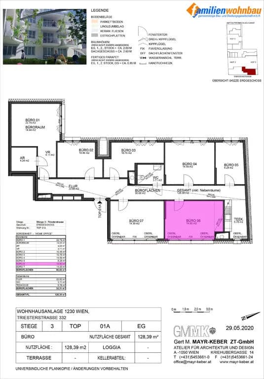 1-Zimmer-Gewerbeimmobilie mieten in Wien – 15 m², € 324 – Bild 4 von 4