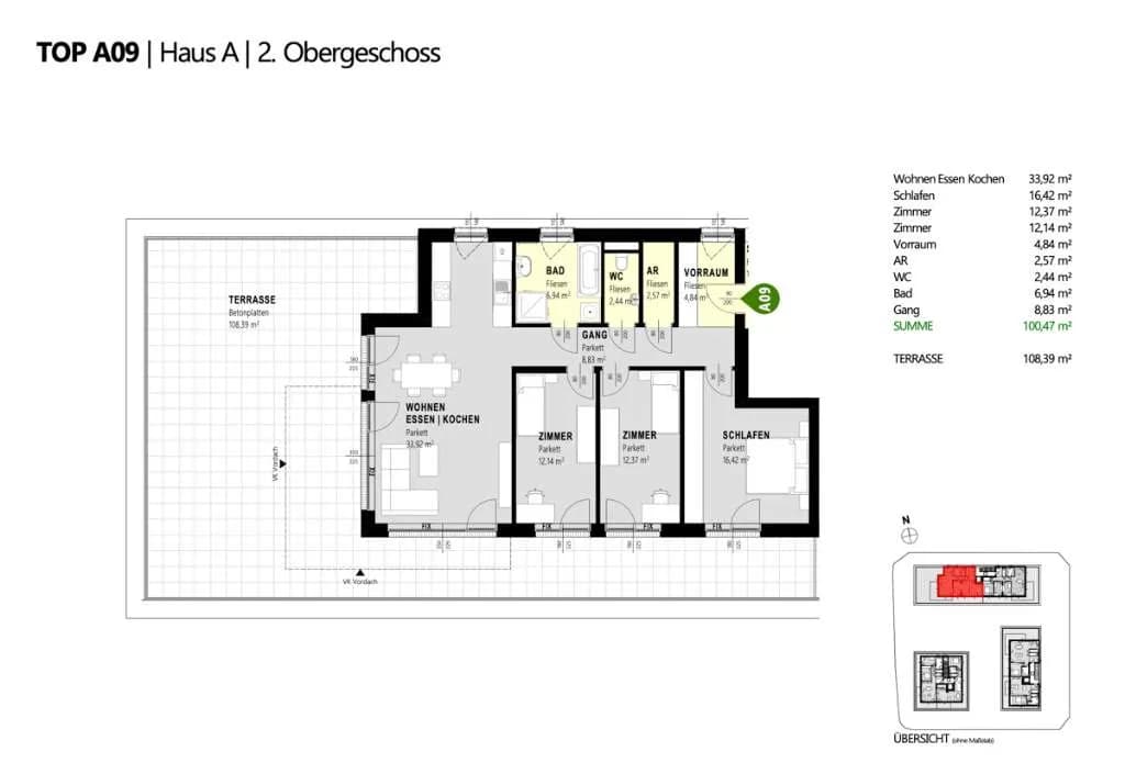 4-Zimmer-Wohnung kaufen in Amstetten – 100,47 m², € 602.820 – Bild 8 von 8