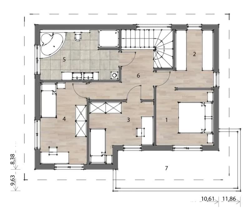 4-Zimmer-Haus kaufen in Graz-Umgebung – 135 m², € 345.200 – Bild 3 von 7