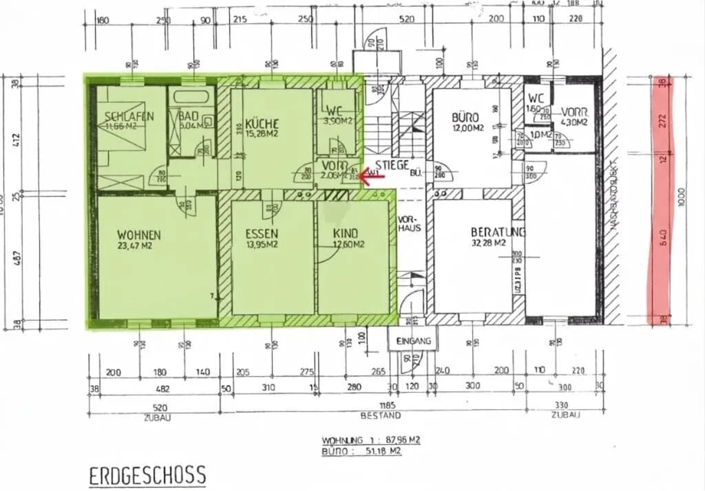 3-Zimmer-Wohnung mieten in Linz Land – 88 m², € 1.111 – Bild 17 von 17