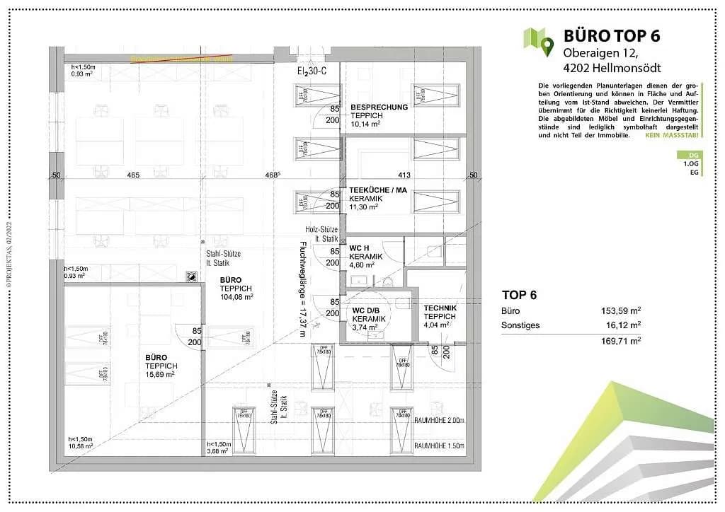 Gewerbeimmobilie mieten in Urfahr-Umgebung – 128 m², € 1.532 – Bild 16 von 16